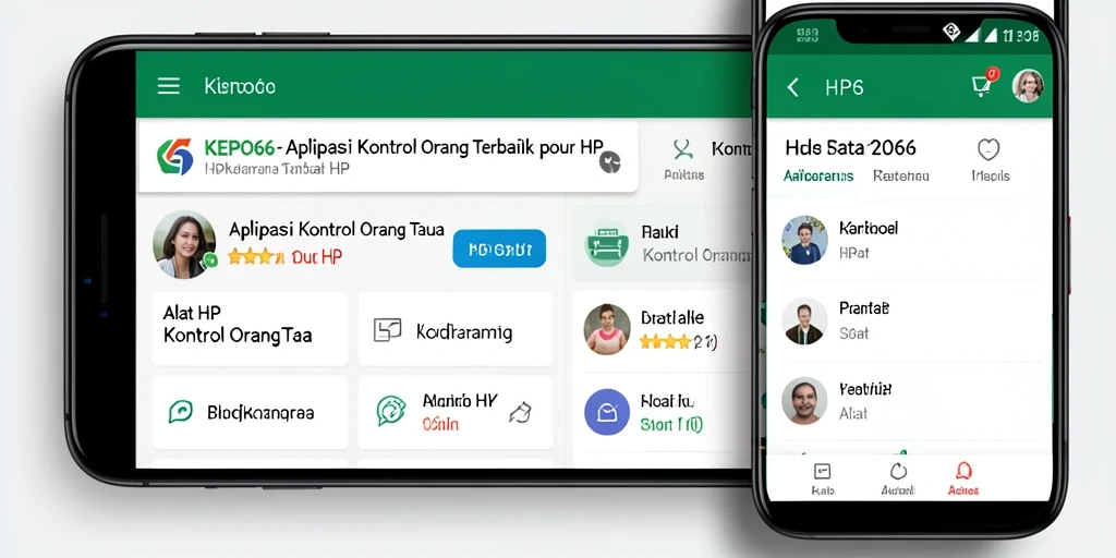 Antarmuka pengguna <strong>KEPO66</strong> yang sederhana dan intuitif untuk kontrol orang tua.