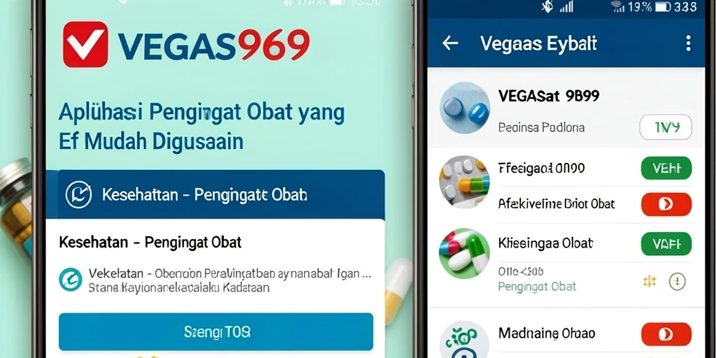 Tampilan sederhana dan fungsional aplikasi Pengingat Obat VEGAS969.